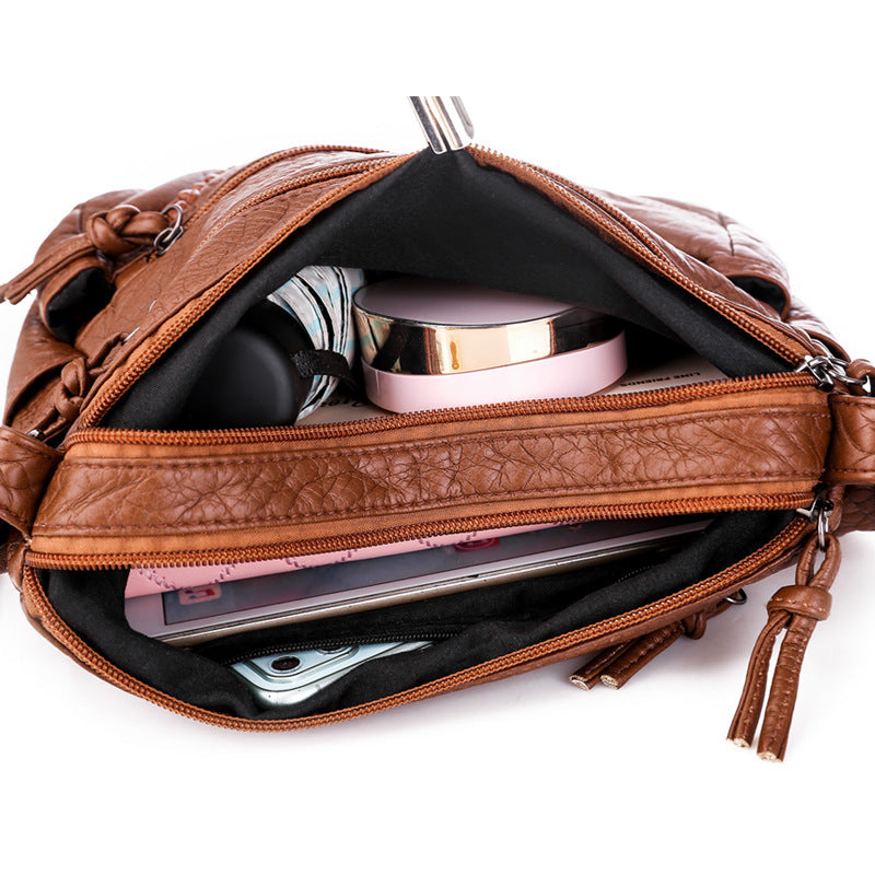 Wholesale of Large Capacity PU Soft Leather Shoulder Crossbody Bags